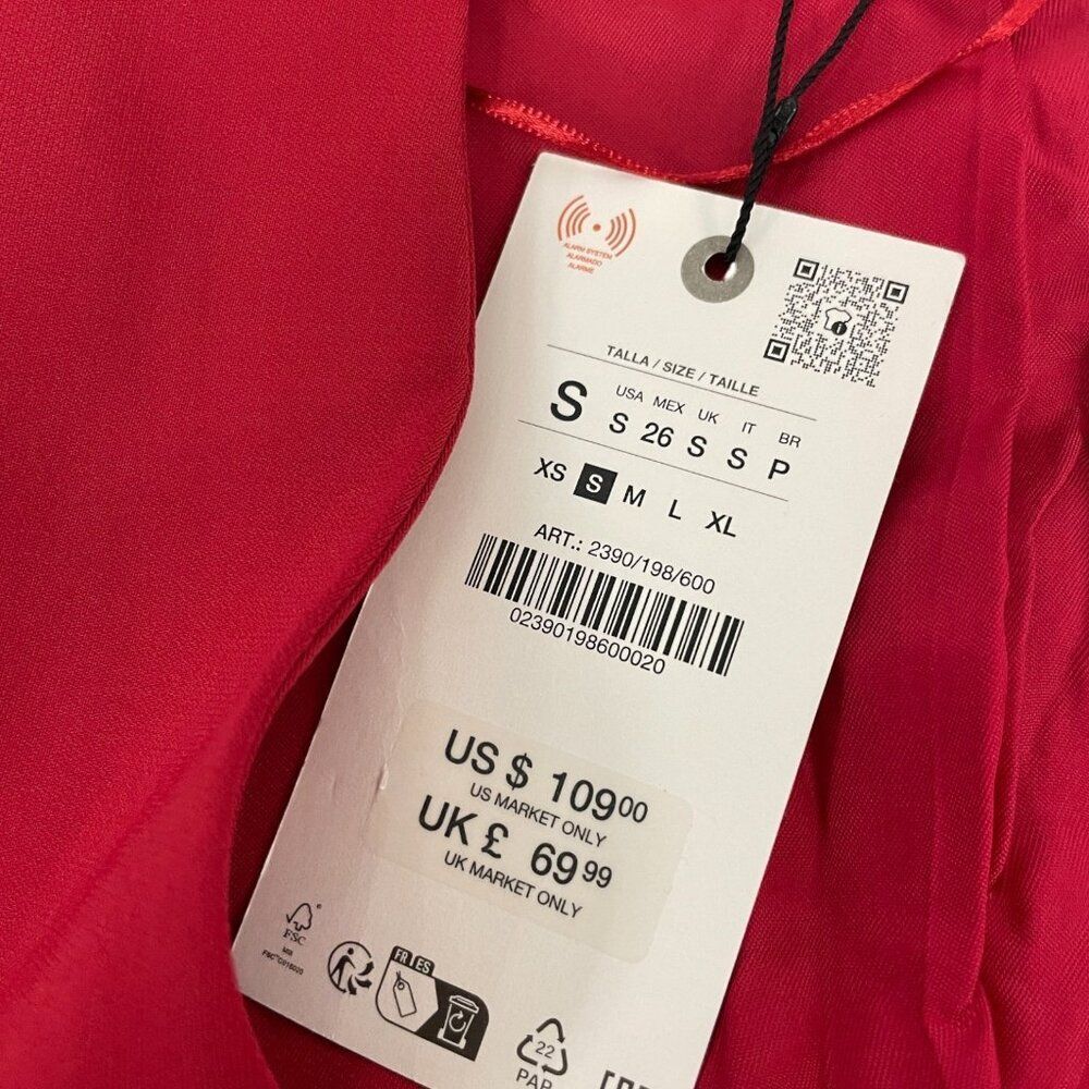 Zara Red Sleeveless vest - Picture 6 of 16